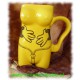 Kubek ceramiczny - damski -łapki-ŻÓŁTY